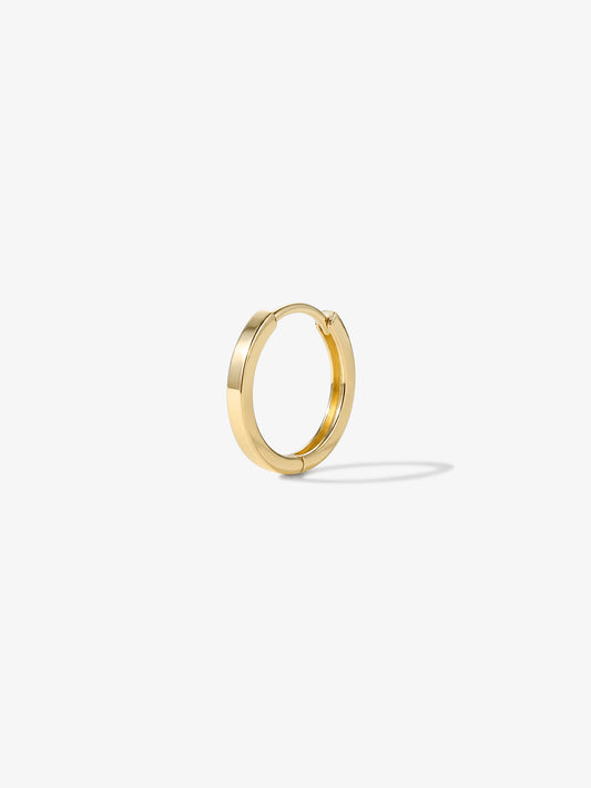 ANKIEJOY Essentials 14K Solid Gold Minimalist Hoop