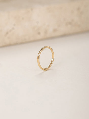 ANKIEJOY Essentials 14K Solid Gold Classic Hoop