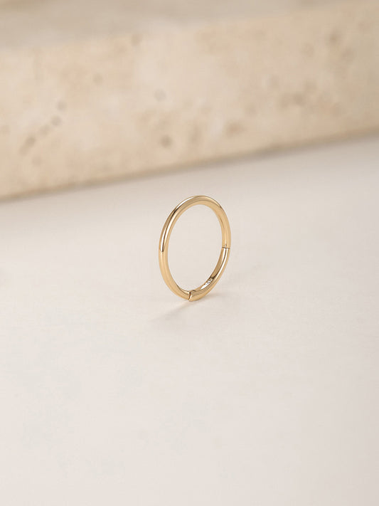 ANKIEJOY Essentials 14K Solid Gold Classic Hoop