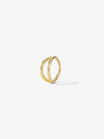 ANKIEJOY Essentials 14K Solid Gold Layered Hoop