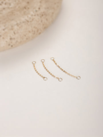 ANKIEJOY Essentials 14K Solid Gold Classic Chain Charm