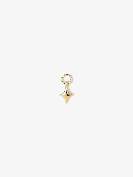 ANKIEJOY Starborn 14K Solid Gold Polished Star Charm