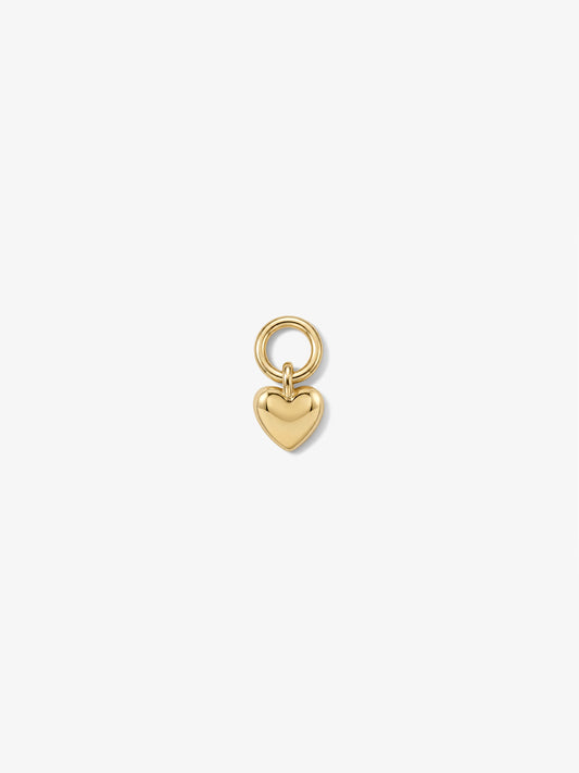 ANKIEJOY Love 14K Solid Gold Classic Heart Charm